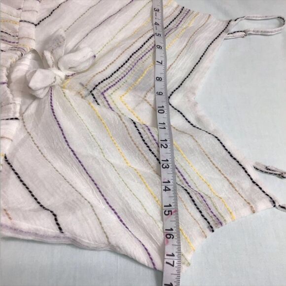 MICHAEL STARS BEACH STRIPE MIDI DRESS SIZE LARGE - Picture 5 of 10